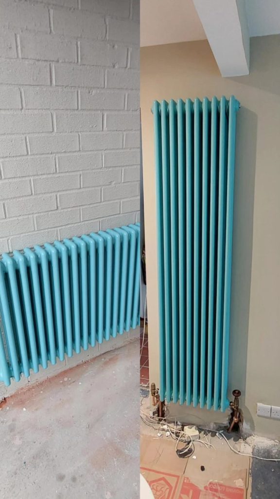 Image of brightly coloured radiators