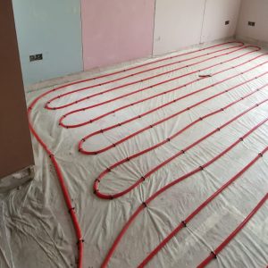 image of underfloor heating pipes